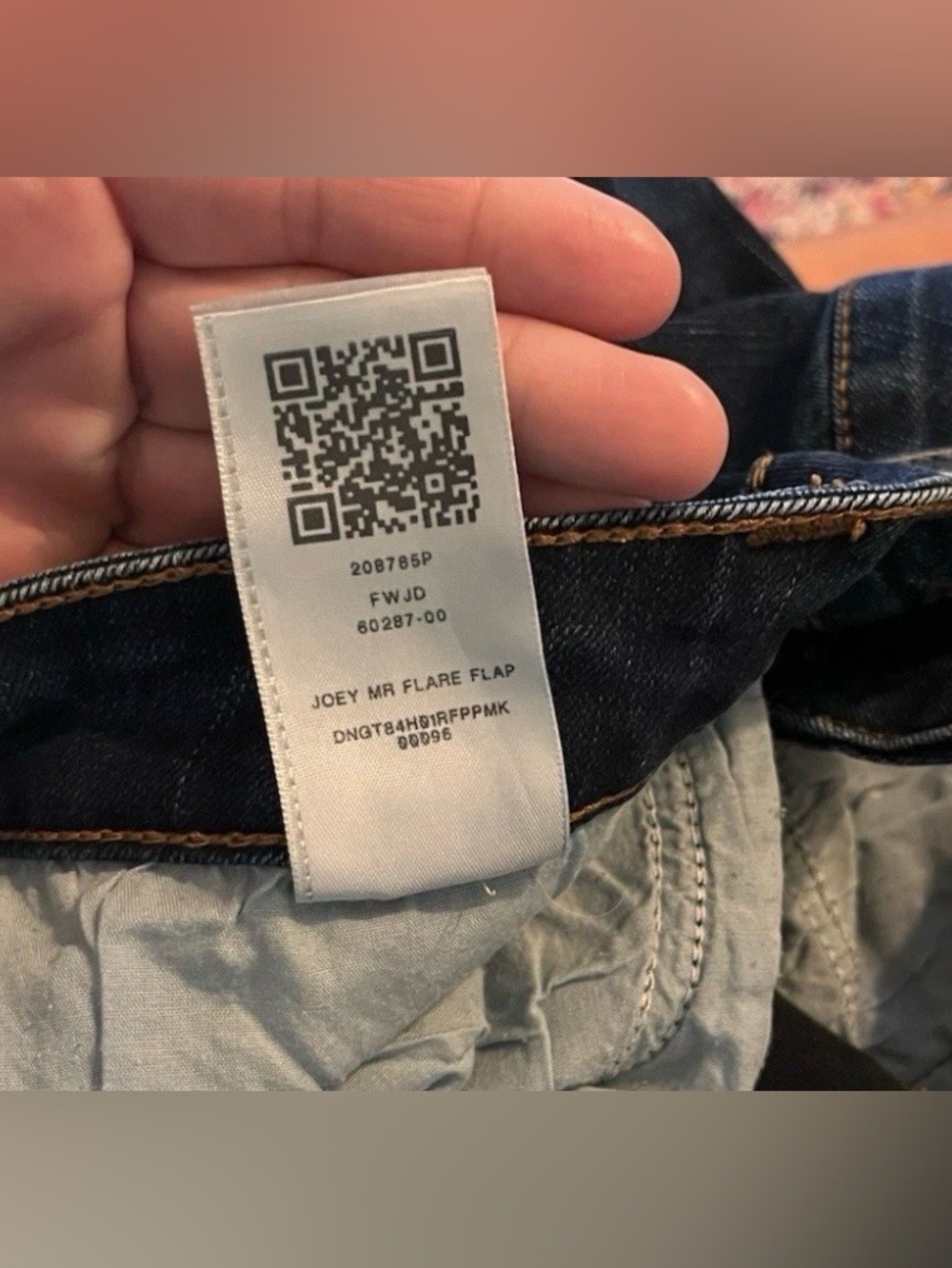 True Religion Women's Joey Midrise Flare Flap Dark Wash Blue Stretch Jeans 36x30 - Picture 12 of 13